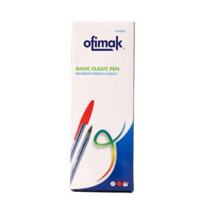 Bolígrafo Básico Clásico Ofimak OK483B -Rojo