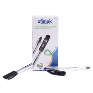Bolígrafo Básico Triangular Ofimak OK111 -Negro