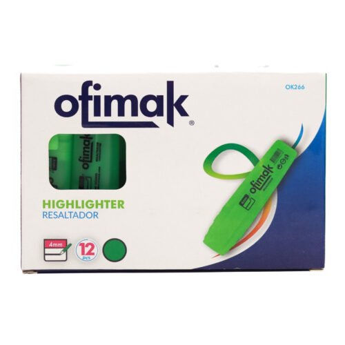 Resaltador punta gruesa Ofimak OK266 -Verde