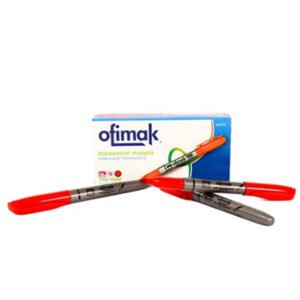 Marcador permanente punta fina Ofimak OK273(Rojo)