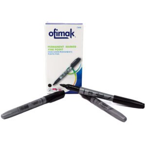 Marcador permanente punta fina Ofimak OK88 -Negro