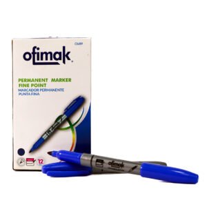 Marcador permanente punta fina Ofimak OK89(Azul)