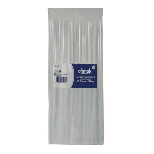 Barras de silicón grueso(11.2mm x 30cm.) Ofimak OK447