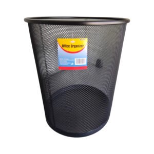 Basurero redondo negro tipo malla Beifa APL1014