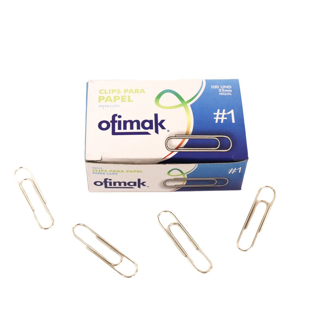 Normal Clips Clips #1 normal 33mm. Ofimak OK02A