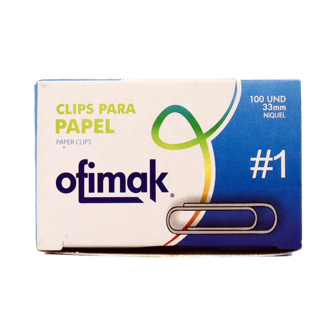 Normal Clips Clips #1 normal 33mm. Ofimak OK02A