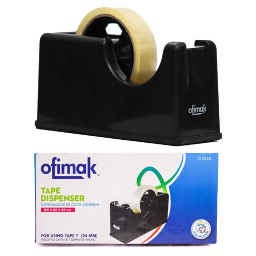 Dispensador para tape 24mm Ofimak OK26B D Dispensador para tape 24mm(1") Ofimak OK26B