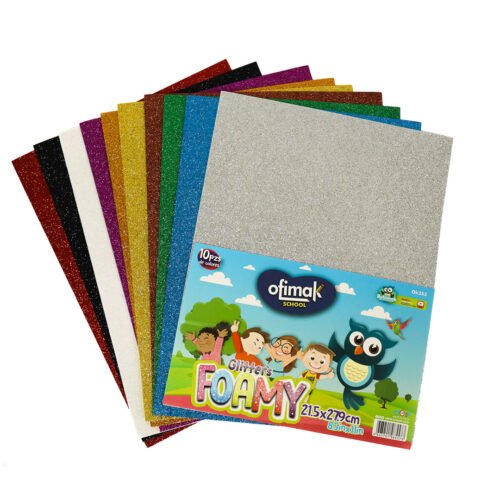 Foamy Escarchado Carta Surtido de Colores Ofimak OK353