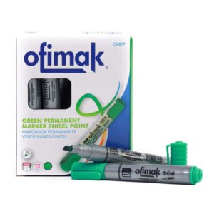 Marcador permanente 4mm biselado Ofimak OK87P(Verde)