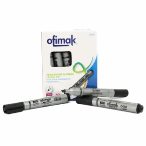 Marcador permanente 4mm biselado Ofimak Ok84P(Negro)