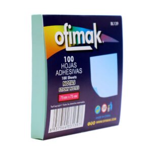 Notas adhesivas 3"x3" 100hjs Verde -Ofimak BL139