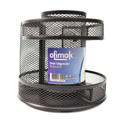 Organizador de escritorio rotable Negro -Ofimak Ok71B