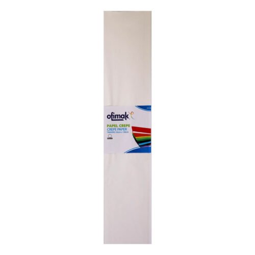 Papel crepé 50x190cm Blanco Ofimak OK-CR2