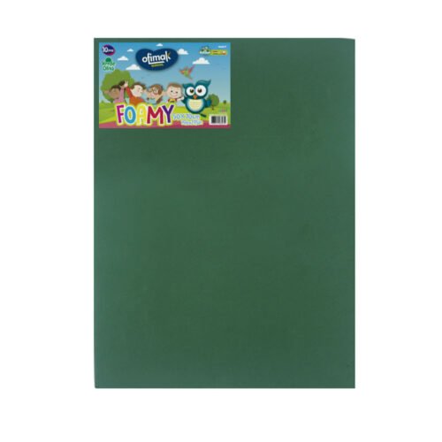 Pliego de Foamy 50x70cm(19.6"x27.5") Verde Oliva -Ofimak OK357