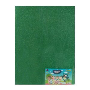 Pliego de Foamy Escarchado 50x70cm(19.6"x27.5") Verde -Ofimak OK367