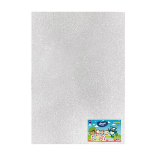 Pliego de Foamy Escarchado 50x70cm(19.6"x27.5") Blanco Ofimak OK373