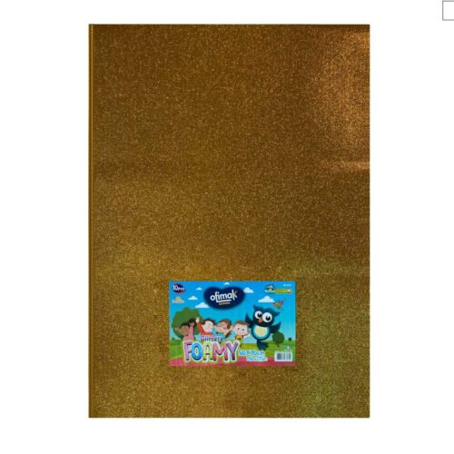Pliego de Foamy Escarchado 50x70cm(19.6"x27.5") Dorado Ofimak OK370