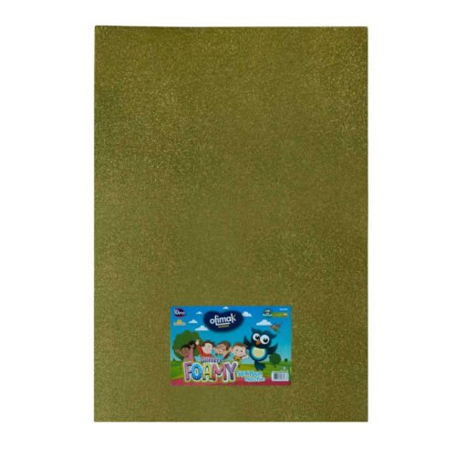 Pliego de Foamy Escarchado 50x70cm(19.6"x27.5") Amarillo -Ofimak OK369