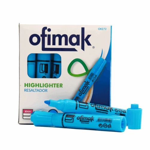 Resaltador 4mm Azul Ofimak OK272