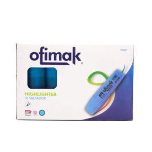 Resaltador 4mm Azul(modelo cuadrado) Ofimak OK267