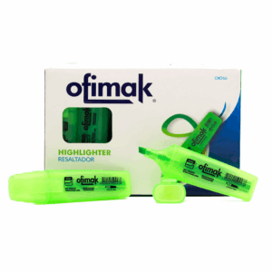 Resaltador 4mm Verde Ofimak OK266 b.fw Resaltador 4mm Verde(modelo cuadrado) Ofimak OK266