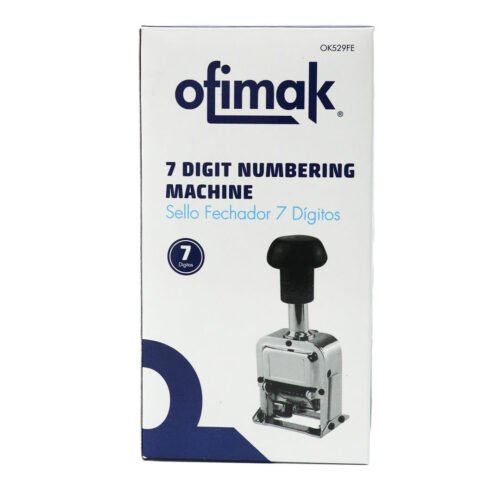 Sello Fechador 7 digitos Ofimak Ok529FE Sello Fechador(foliador) 7 dígitos Ofimak Ok529FE
