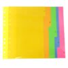 Separadores plastico de 5 divisiones Carta colores Ofimak OK257 c Separadores de plástico de 5 divisiones Carta colores Ofimak OK257