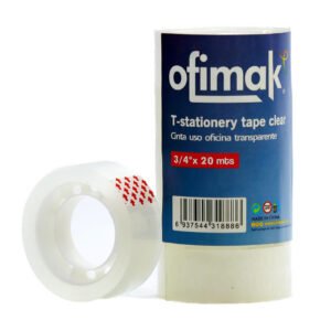 Tape transparente 3/4" x 20mts. Ofimak OK28
