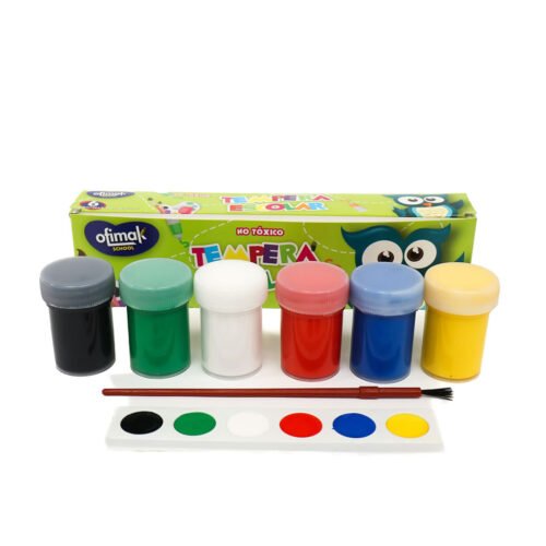 Tempera escolar Ofimak OK300 (6 botellas de 22ml.)