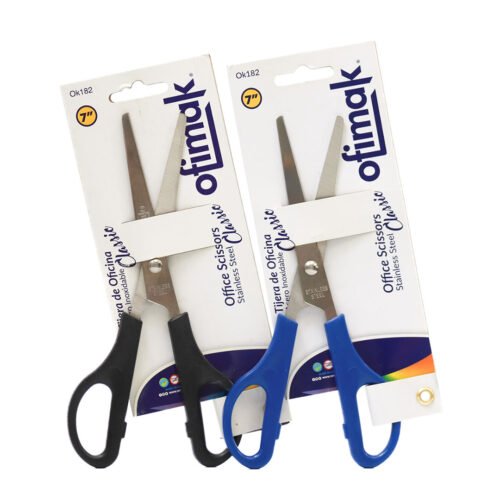 Tijera de acero 7" oficina varios colores -Ofimak OK182