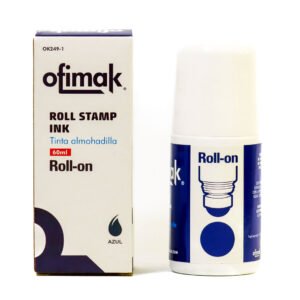 Tinta para almohadilla Rol-on 60ml Azul Ofimak OK249-1