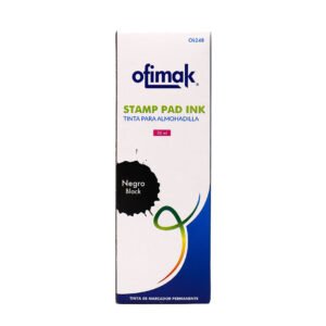 Tinta para almohadilla gotero 50ml negro Ofimak OK248 Tinta para almohadilla gotero 50ml negro -Ofimak OK248
