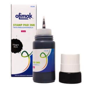 Tinta para almohadilla gotero 50ml negro Ofimak OK248 C Tinta para almohadilla gotero 50ml negro -Ofimak OK248