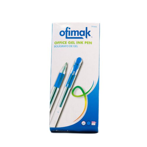 Bolígrafo gel punta fina 0.7 Ofimak OK468L -Azul