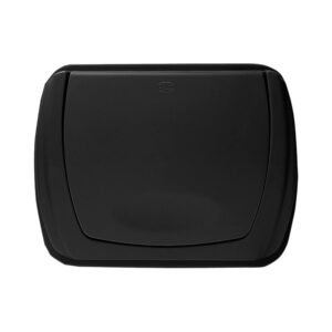 Basurero 65 litros negro con tapa balancín Sablón