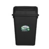Basurero 65 litros negro con tapa balancín Sablón