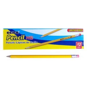 Lápiz Grafito HB con punta, amarillo -Beifa AB9012BS