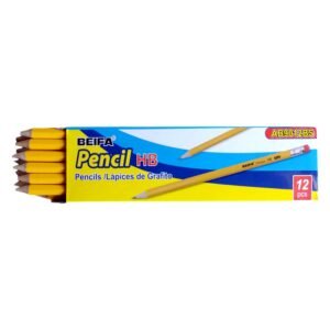 Lápiz Grafito HB con punta, amarillo -Beifa AB9012BS