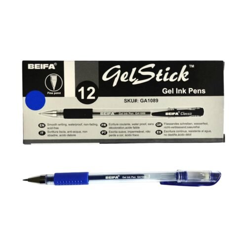 Bolígrafo Gel 0.7mm Stick Grip Beifa GA-1089(AZ) -Azul