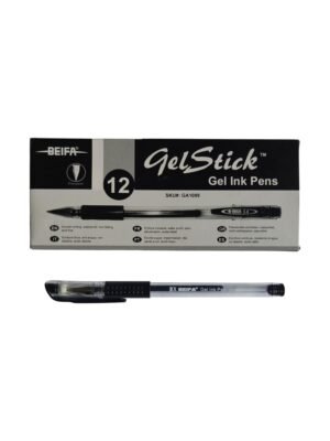 Boligrafo Gel 0.5mm Stick Grip Beifa GA-1089 -Negro