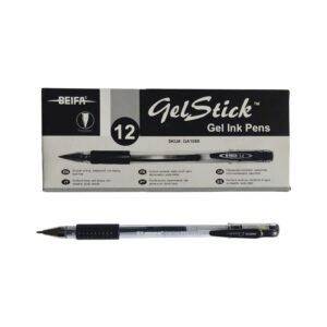 Boligrafo Gel 0.5mm Stick Grip Beifa GA-1089 -Negro