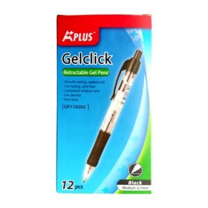 Bolígrafo retráctil gel 0.7mm Beifa Aplus GP110202 -Negro