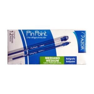 Bolígrafo punto de aguja 1.0mm Azul Azor PinPoint