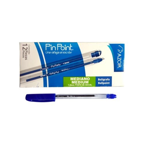 Lapiz tinta punta de aguja 1.0mm Azul Azor PinPoint b Bolígrafo punto de aguja 1.0mm Azul Azor PinPoint