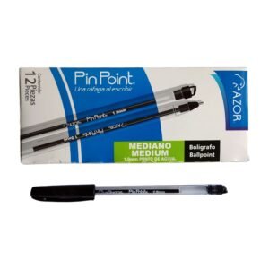 Bolígrafo punto de aguja 1.0mm Azor PinPoint -Negro