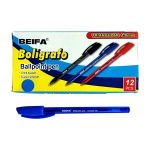 Bolígrafo triangular 1.0mm Beifa KA128600(AZ) -Azul