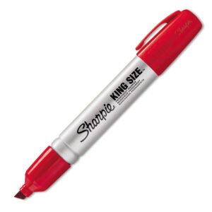 Marcador permanente biselado Sharpie King size 15002 -Rojo