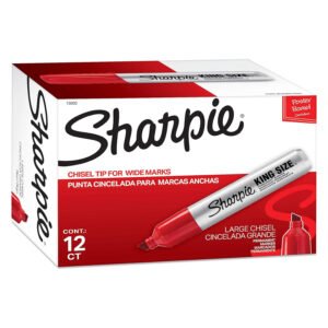 Marcador permanente biselado Sharpie King size 15002 -Rojo