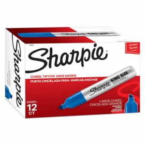 Marcador permanente Sharpie King size 15003 biselado Azu b Marcador permanente biselado Sharpie King size 15003 -Azul