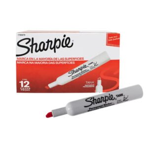 Marcador permanente biselado Sharpie TANK 1789879 -Rojo